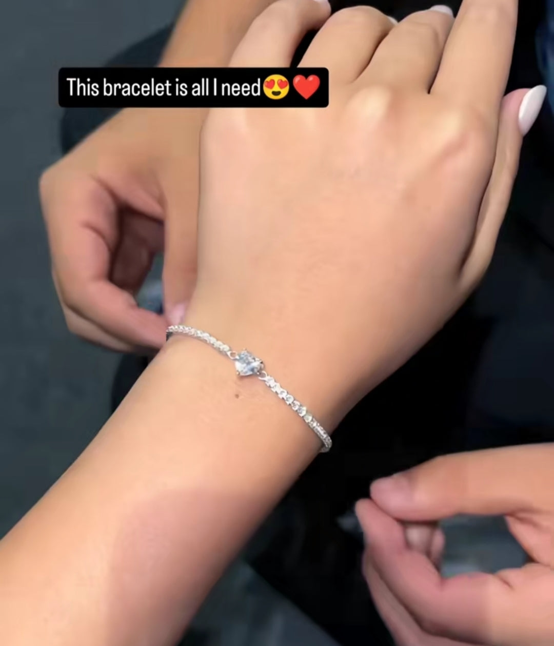 Silver Heart Bracelet